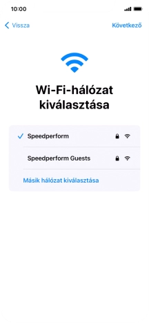 Válaszd a Következő lehetőséget.