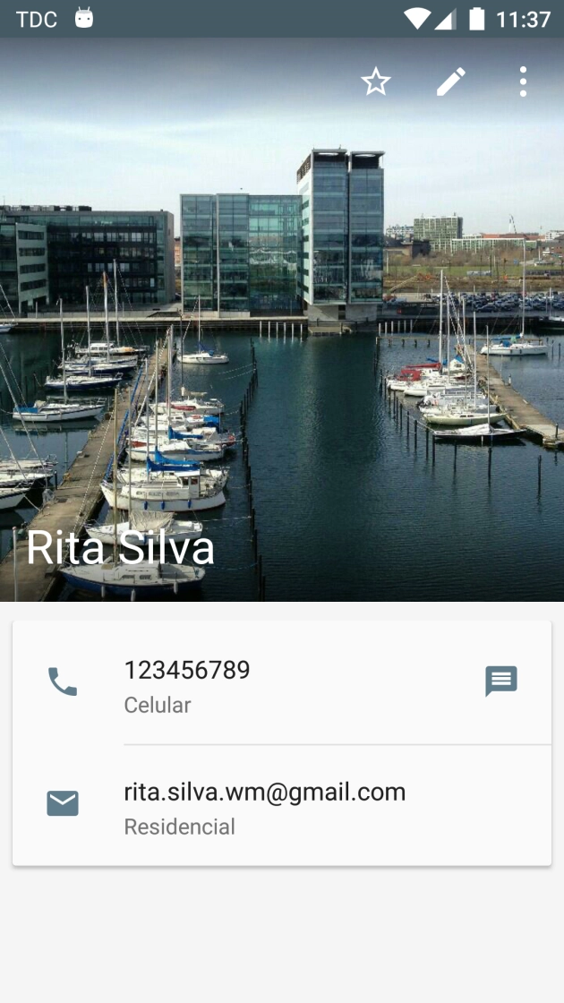 Prima o ícone para editar.