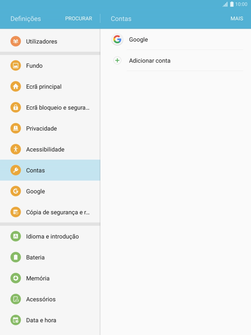 Prima a conta pretendida.