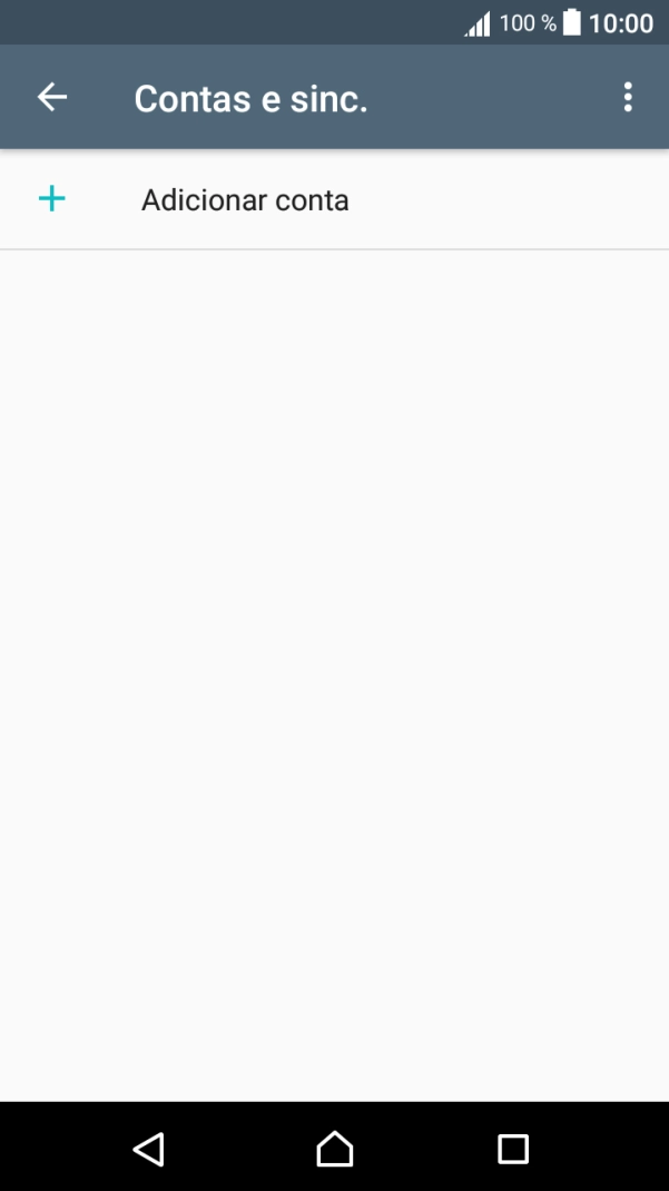 Prima Adicionar conta.