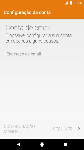 Prima Endereço de email e introduza o seu endereço de e-mail Vodafone.