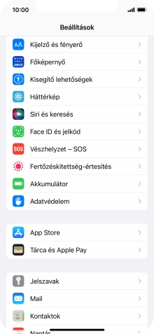 Válaszd a Mail lehetőséget.
