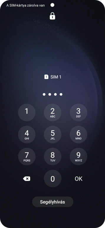 Amennyiben a telefon kéri, írd be a PIN-kódodat, és válaszd az OK lehetőséget.