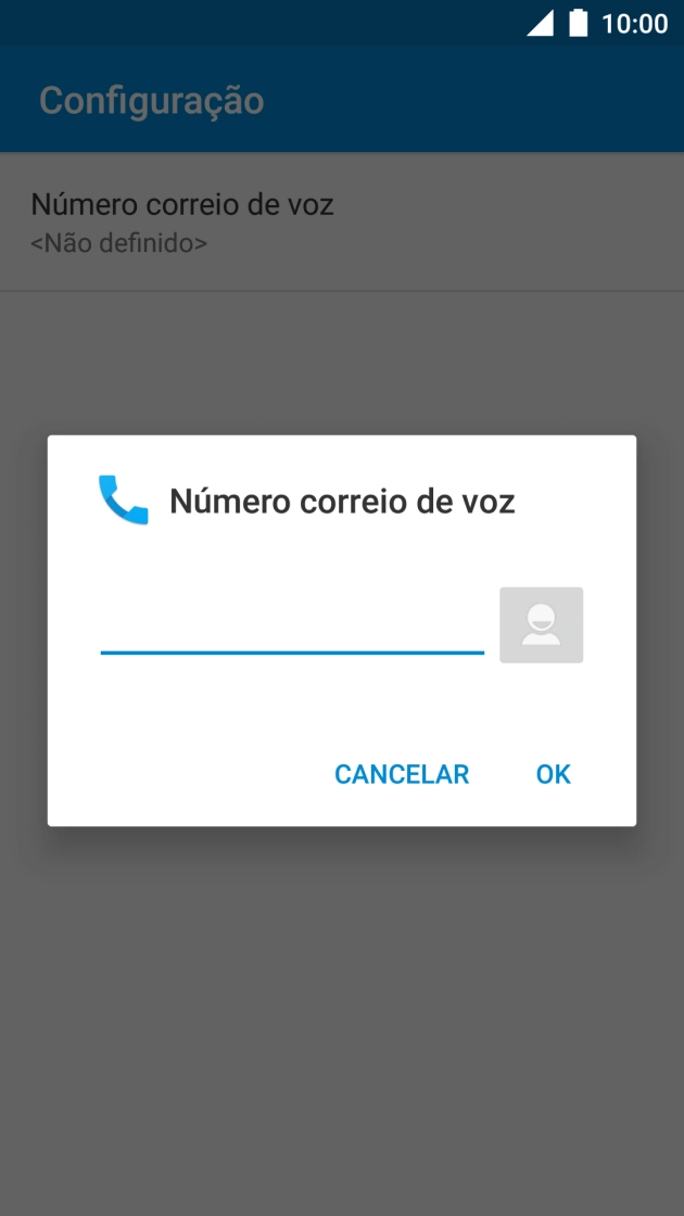 Introduza 123 e prima OK.