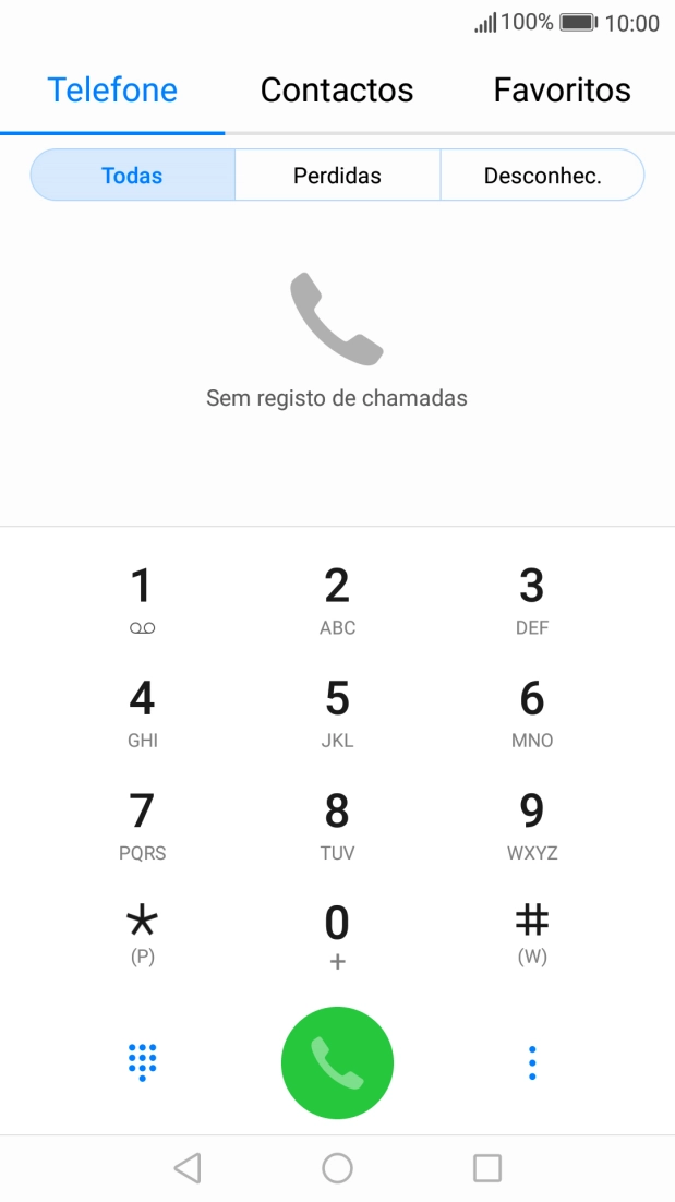 Prima o ícone de menu.