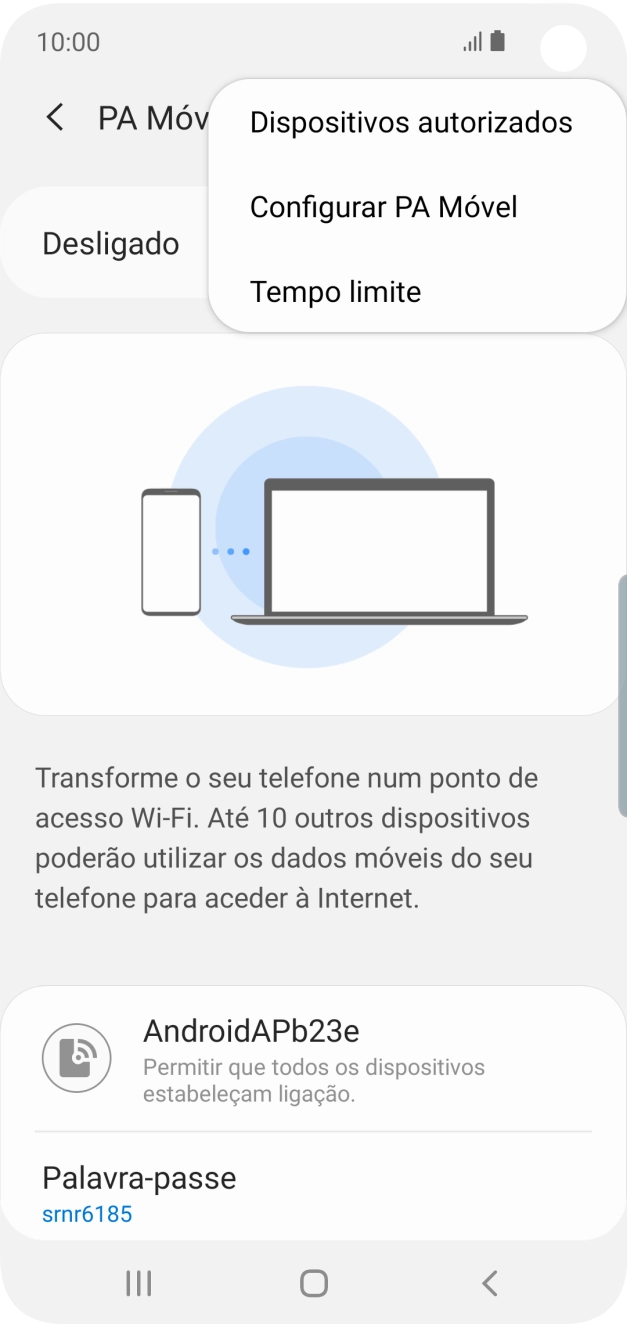 Prima Configurar PA Móvel.