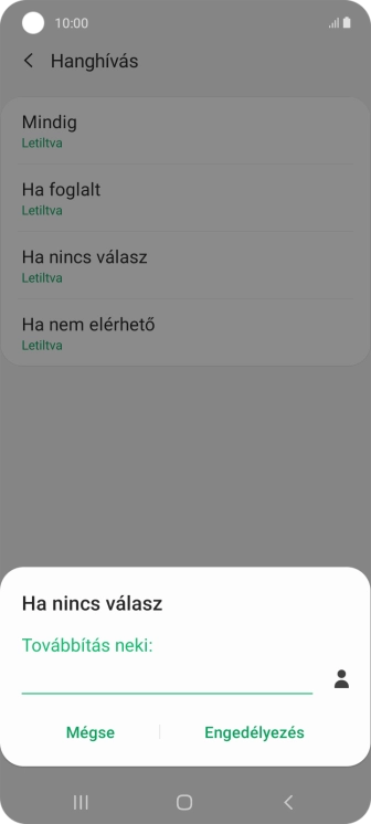 Írd be a +36709090999 számot és válaszd az Engedélyezés lehetőséget.