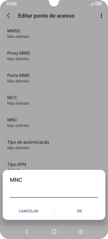 Introduza 01 e prima OK.