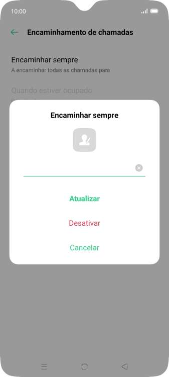 Prima Desativar.