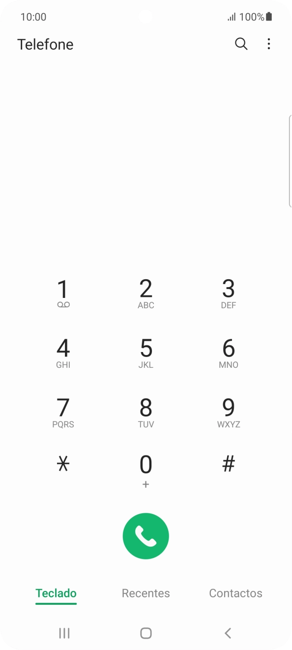 Prima o ícone de menu.
