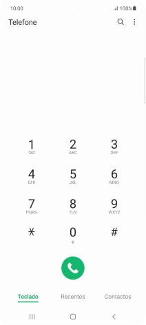 Prima o ícone de menu.