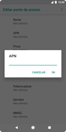 Introduza net2.vodafone.pt e prima OK.