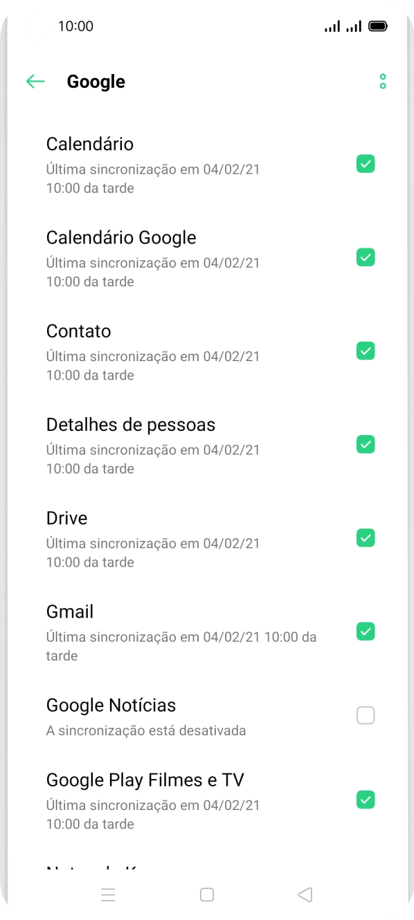 Prima a tecla de início para terminar e voltar ao ecrã inicial.