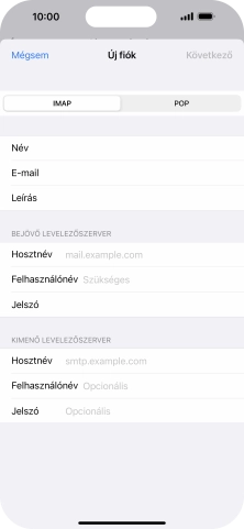 Válaszd a POP lehetőséget.