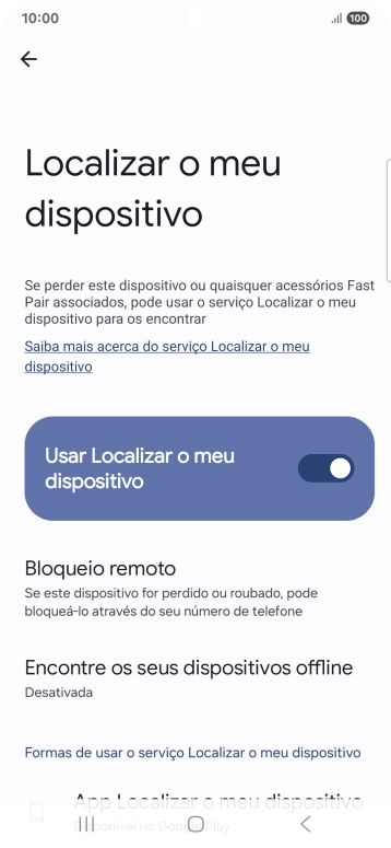 Prima a tecla de início para terminar e voltar ao ecrã inicial.