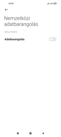 Kattints az „Adatbarangolás” melletti csúszkára a funkció be- vagy kikapcsolásához.