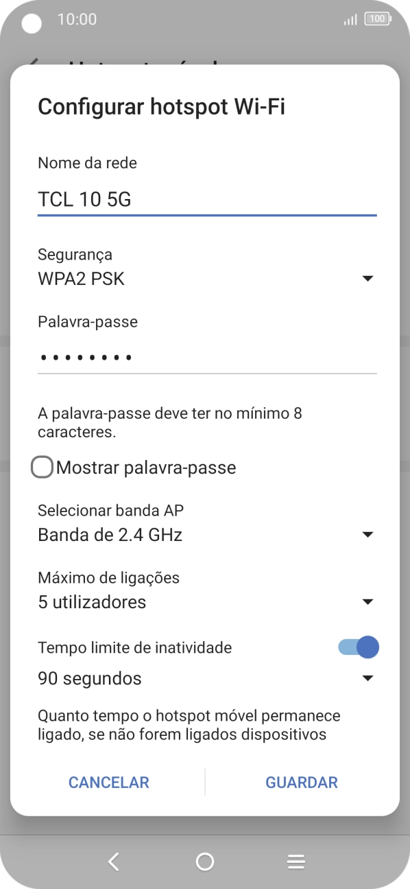 Prima a lista suspensa junto a 