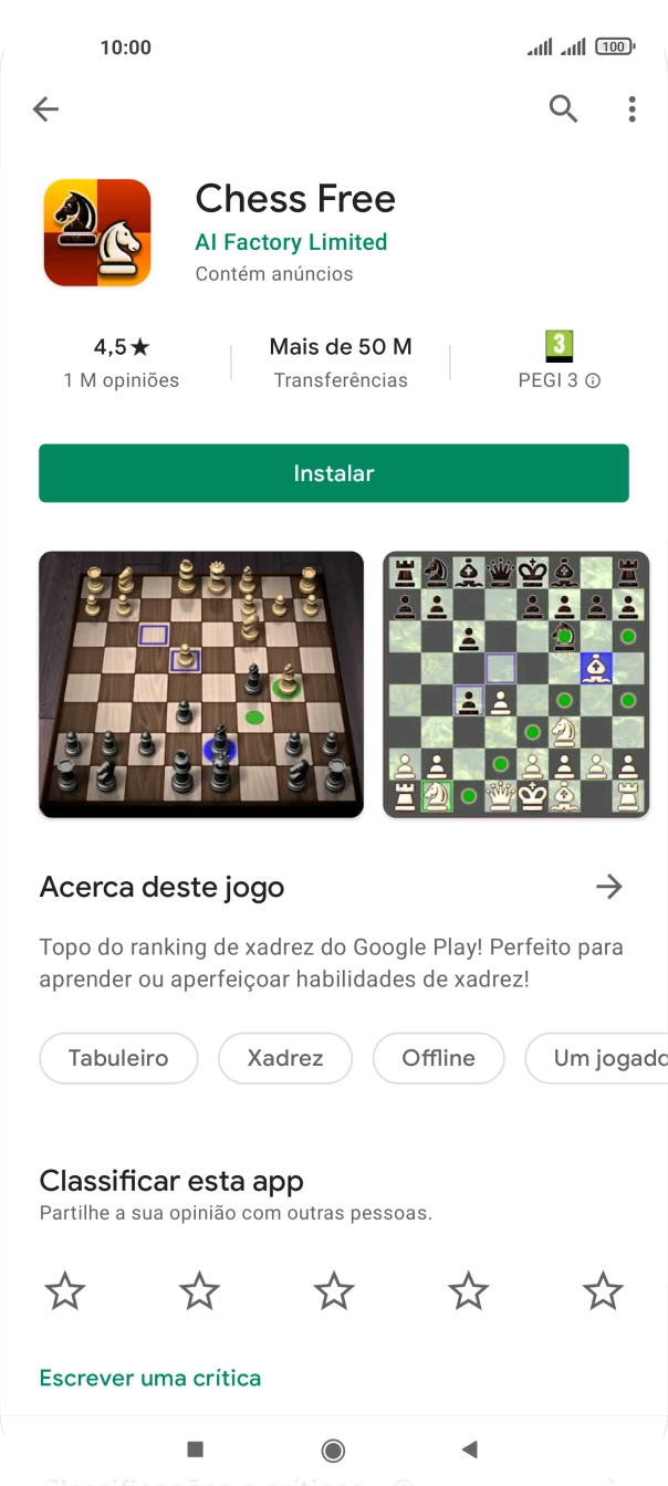 Prima Instalar e siga as indicações no ecrã para instalar a app.