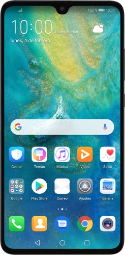 Imagen 1: Vista frontal del Huawei Mate 20 - Black