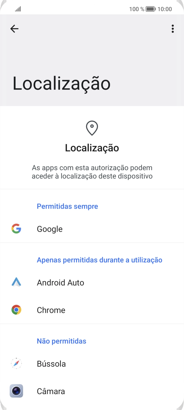 Prima a app pretendida.