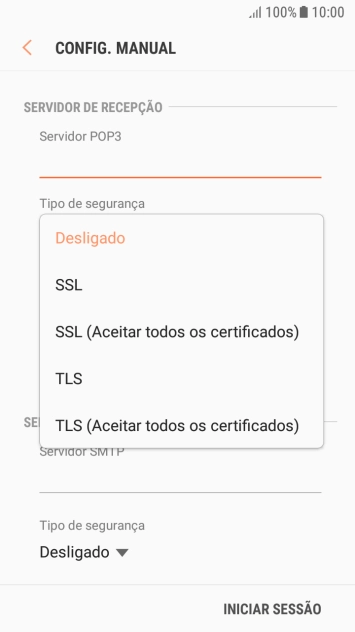 Prima SSL para ativar a função.