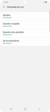 Prima a tecla de início para terminar e voltar ao ecrã inicial.