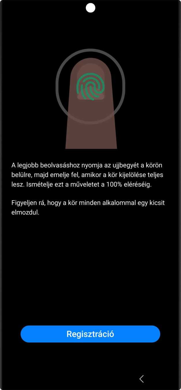 Válaszd a Regisztráció lehetőséget.