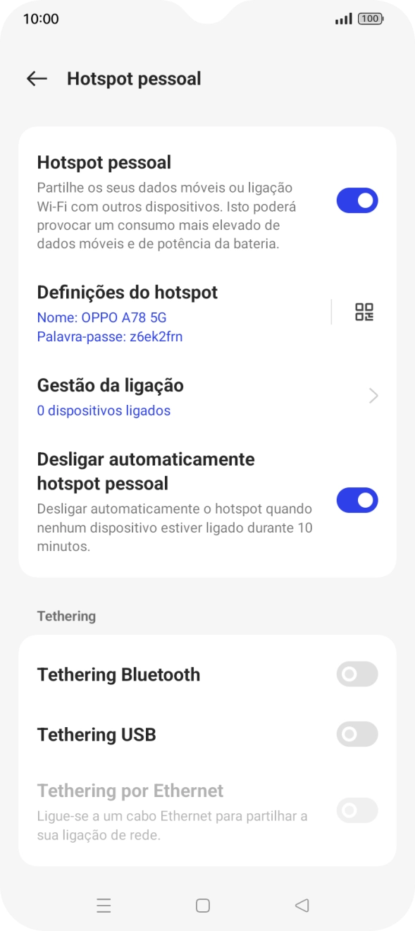 Prima a tecla de início para terminar e voltar ao ecrã inicial.