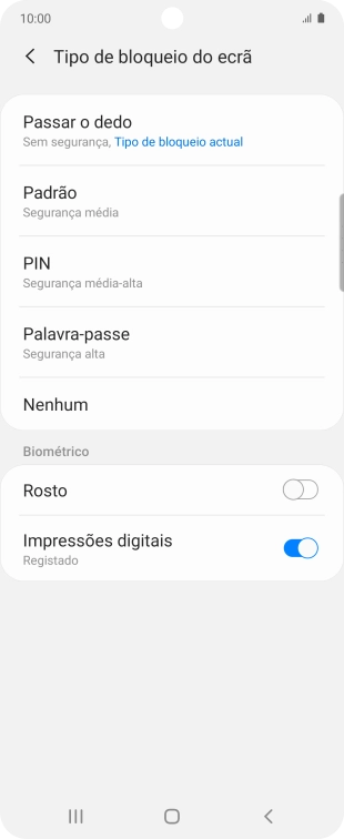 Prima Impressões digitais.