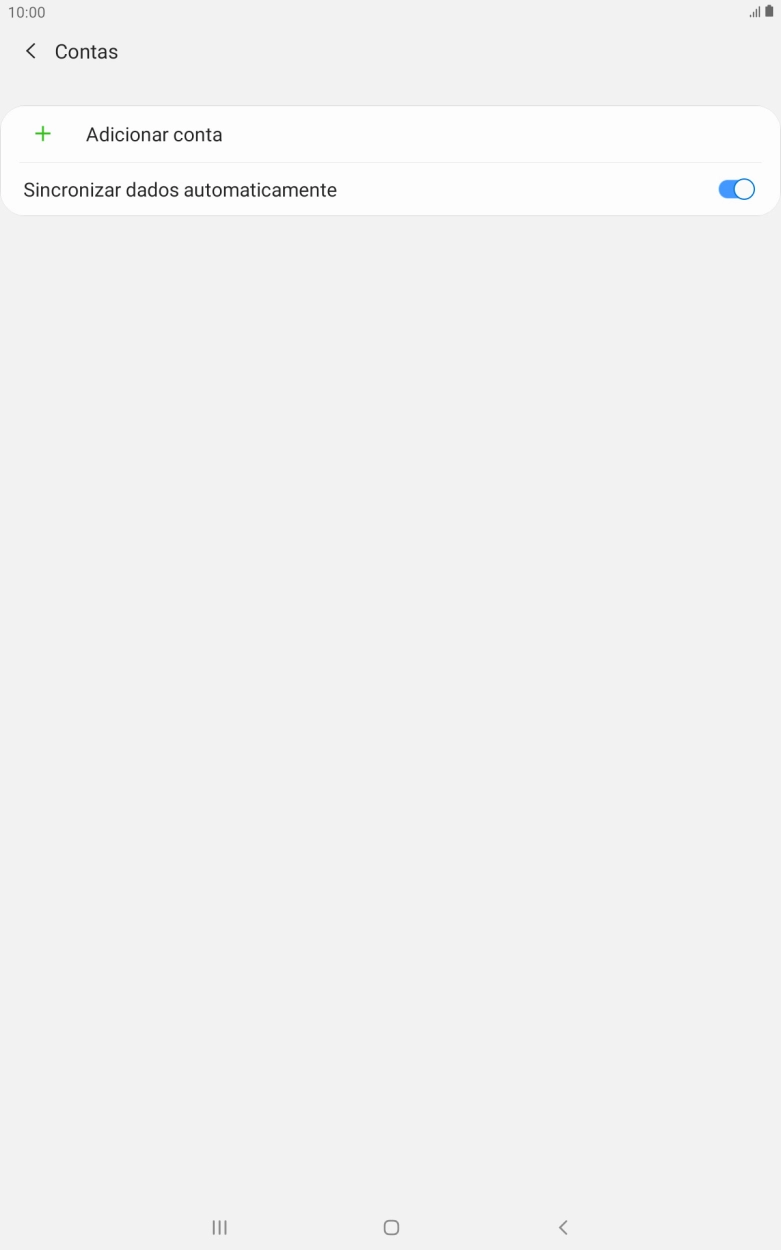 Prima Adicionar conta.