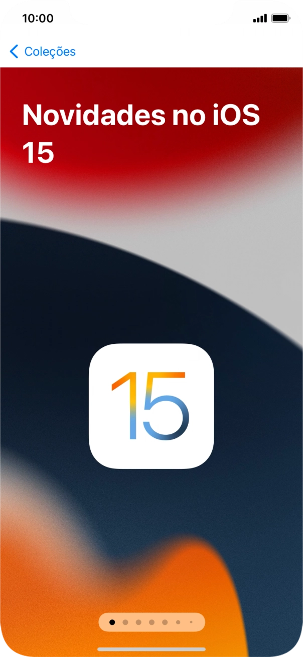 Para voltar ao ecrã inicial, deslize o dedo de baixo para cima a partir da base do ecrã.