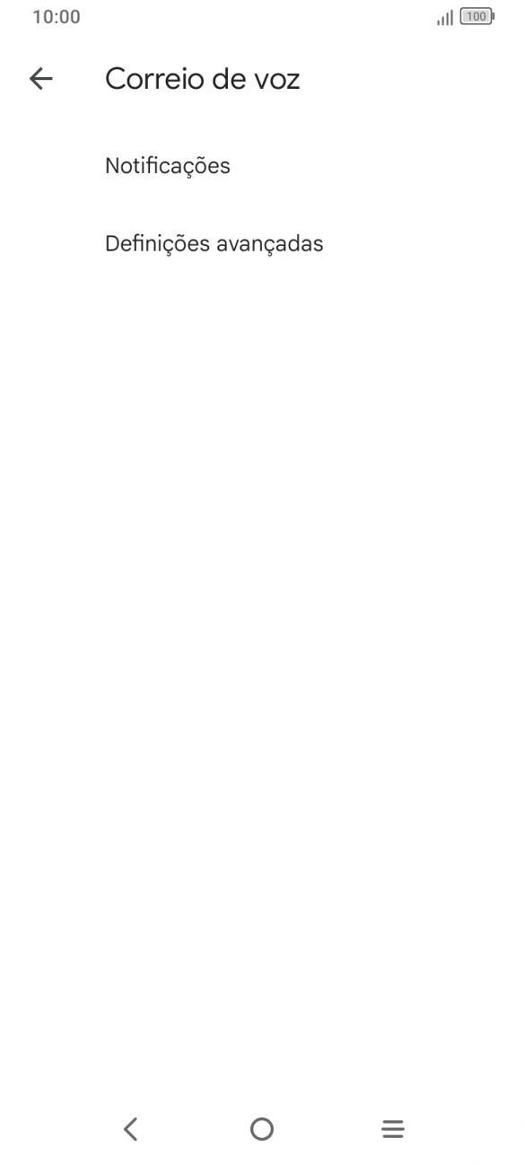 Prima Definições avançadas.