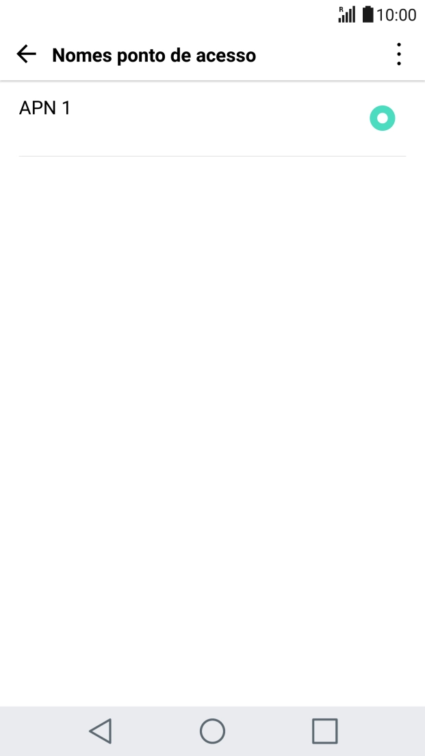 Prima o ícone de menu.