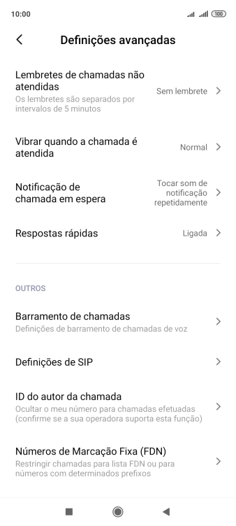 Prima Números de Marcação Fixa (FDN).