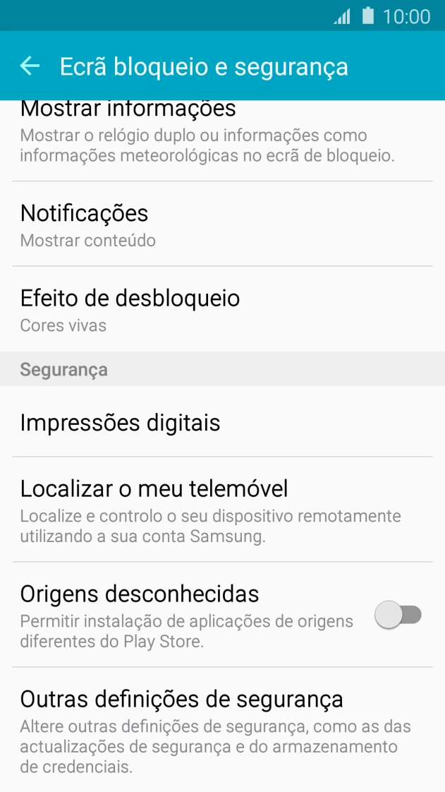 Prima Outras definições de segurança.