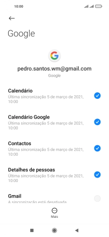 Prima a tecla de início para terminar e voltar ao ecrã inicial.