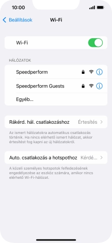 Kattints a kívánt Wi-Fi hálózatra, és írd be a Wi-Fi hálózathoz tartózó jelszót.