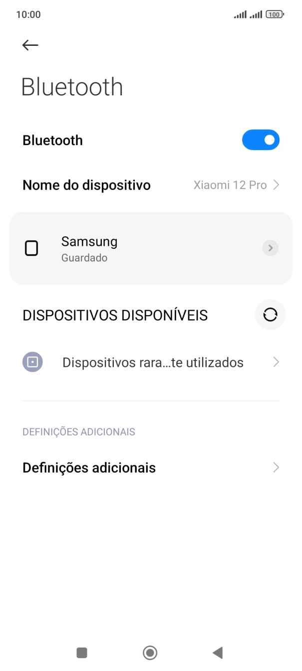 Prima a tecla de início para terminar e voltar ao ecrã inicial.