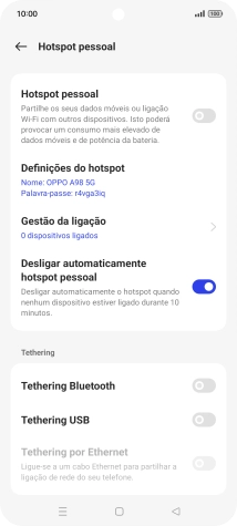 Prima Definições do hotspot.