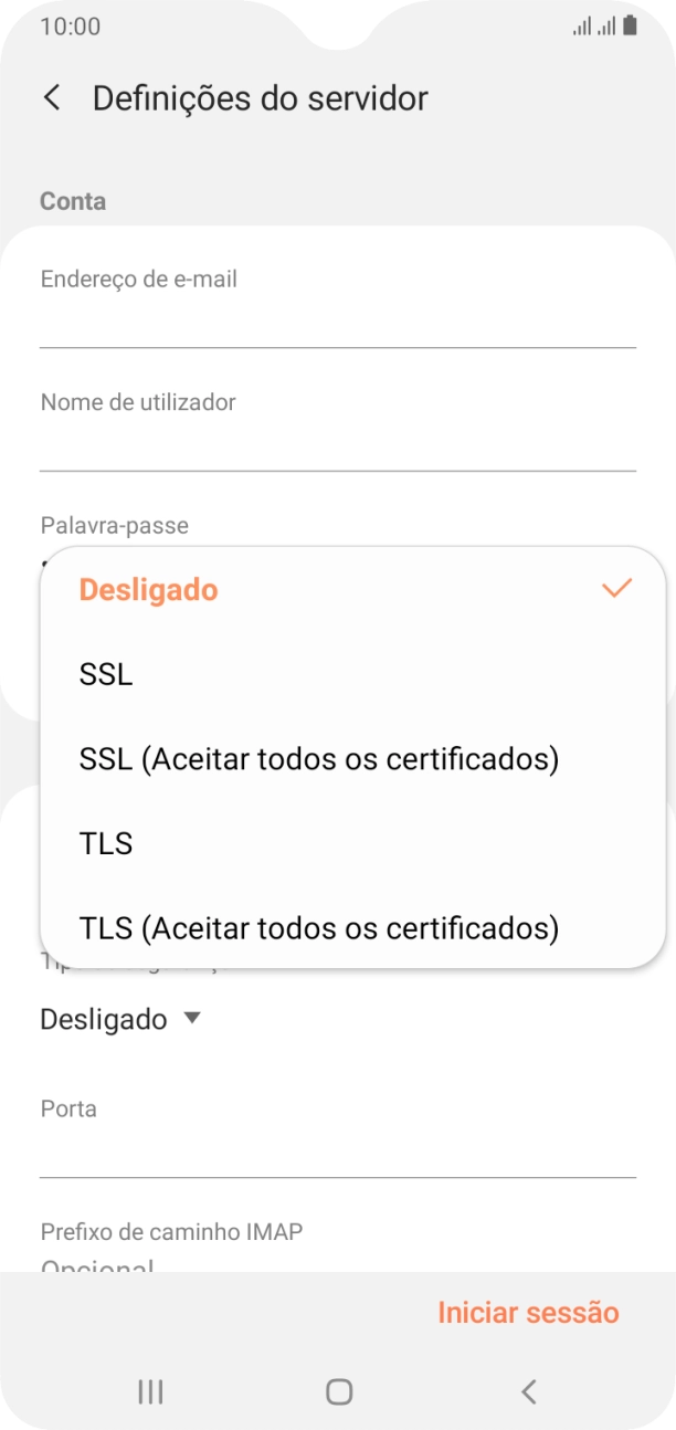 Prima SSL para ativar a função.