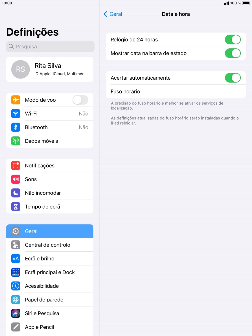 Prima a tecla de início para terminar e voltar ao ecrã inicial.