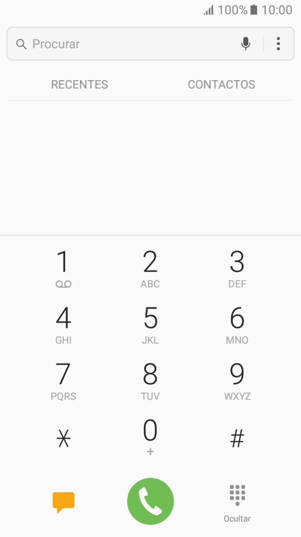 Prima o ícone de menu.