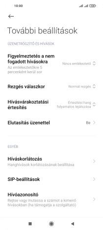 Válaszd a Hívóazonosító lehetőséget.