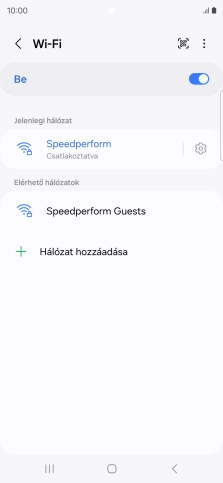 A befejezéshez, és ahhoz, hogy visszatérhess a főképernyőhöz, nyomd meg a főgombot.