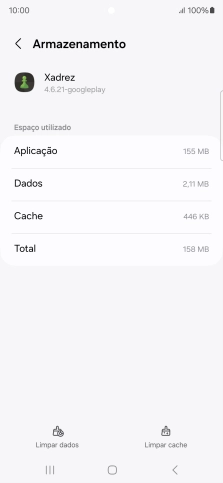 Prima Limpar cache.