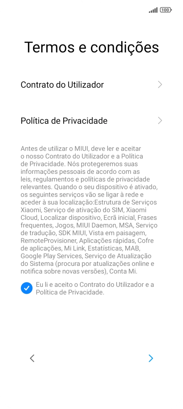 Prima a seta para a direita.