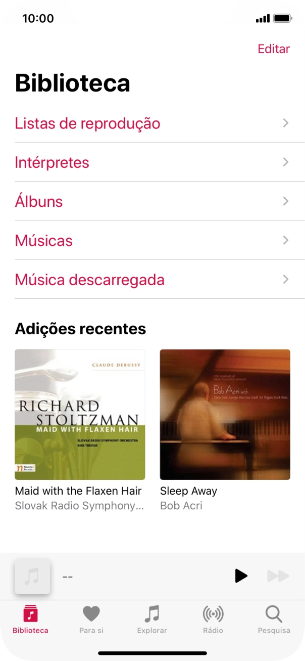 Prima Listas de reprodução.