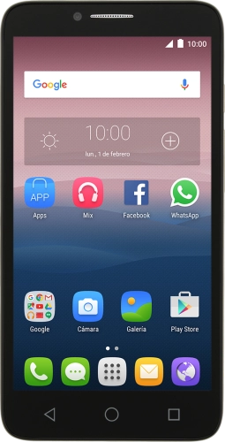 Imagen 1: Vista frontal del Alcatel Pop 3 (5.5) - Black