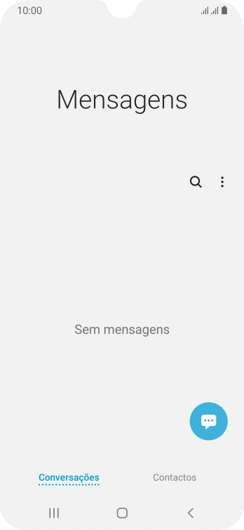 Prima o ícone de nova mensagem.