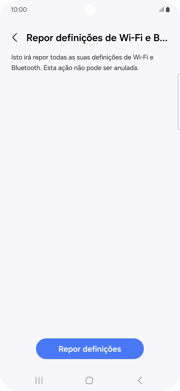 Prima Repor definições.